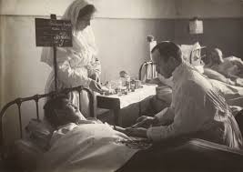 Doctor treating famine victims